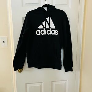 Women’s Medium Black Adidas Hoodie With Logo